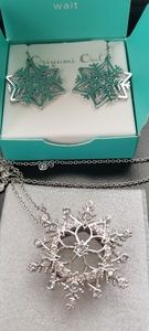 Origami Owl locket and earrings